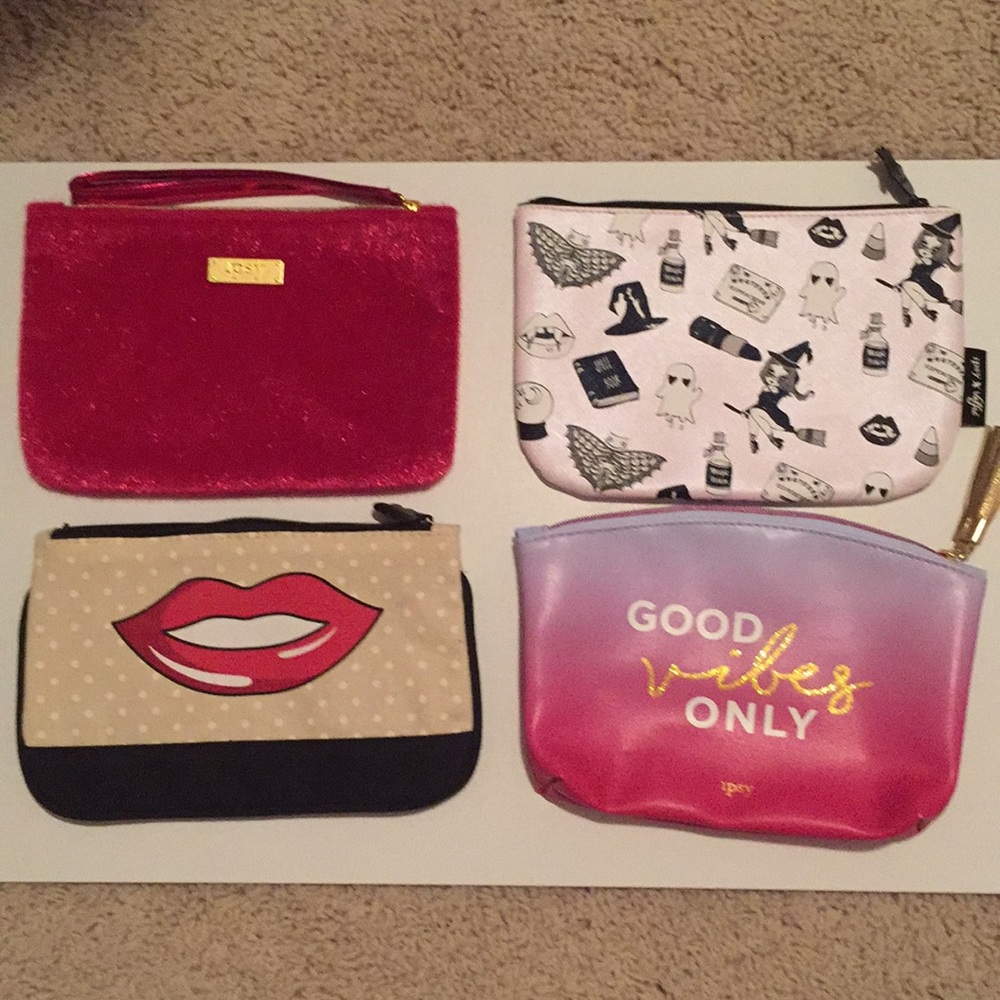 SET OF FOUR IPSY BAGS!!! BUNDLE